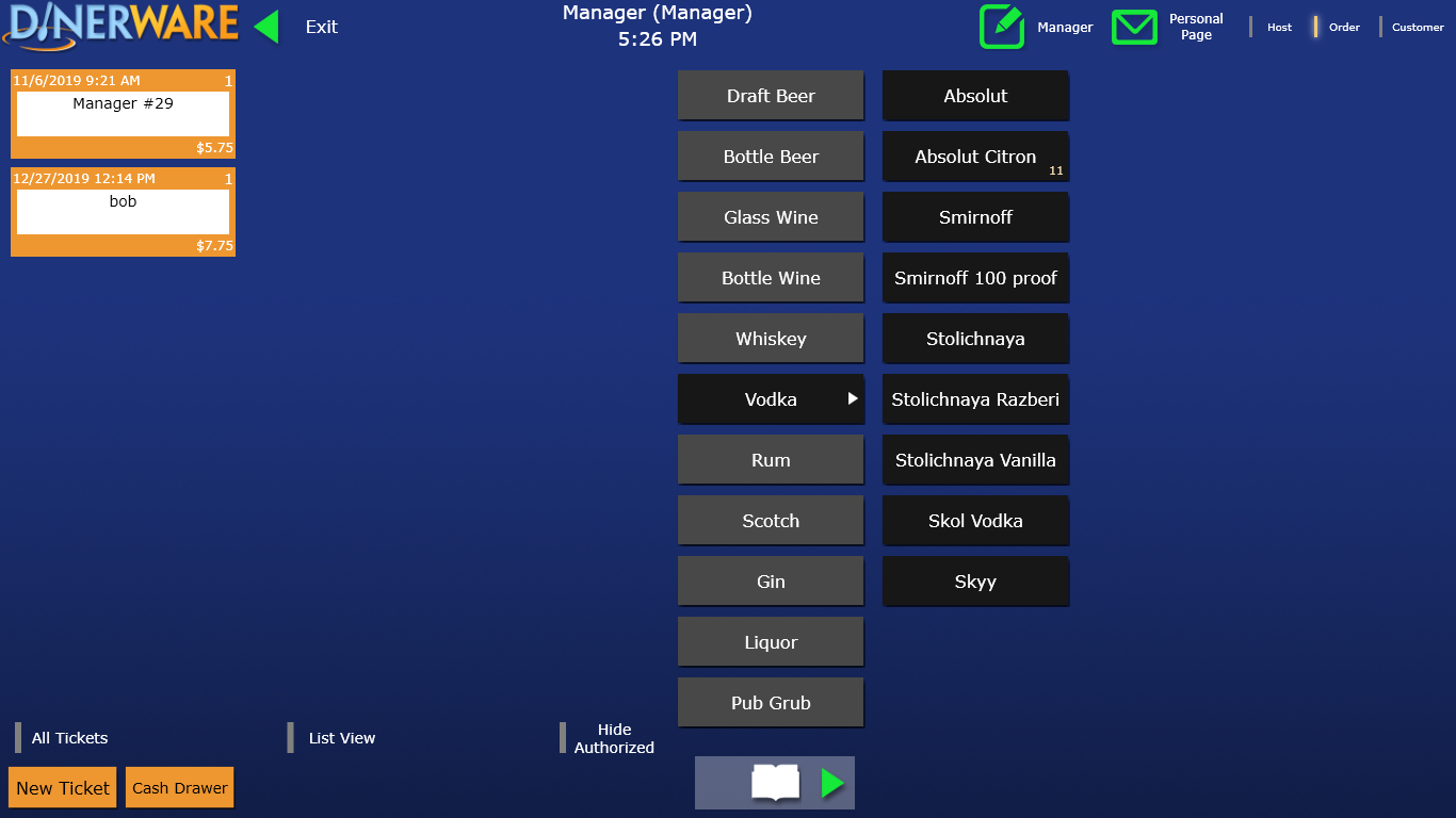 Dinerware POS Software 1 Station Perpetual License POS Dudes